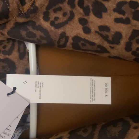 NWT Tahari Brown Faux Suede Leopard Print Moto Biker Jacket Size S - Picture 3 of 12